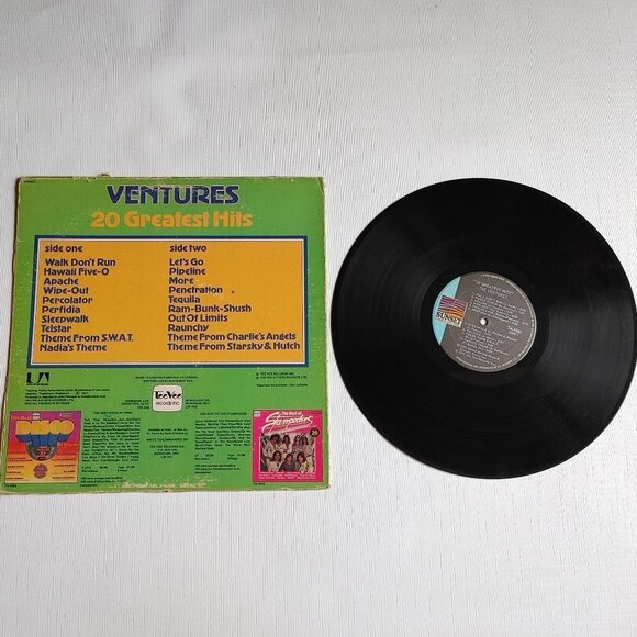 VENTURES 20 Greatest Hits 1977 Tee Vee Records Vinyl LP Canada Import Be… - Picture 2 of 3